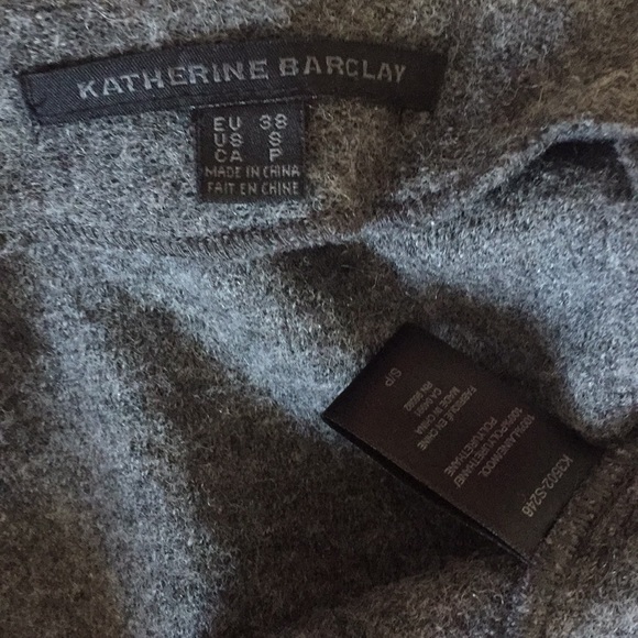 Katherine Barclay gray wool asymmetrical Jacket - Picture 7 of 7